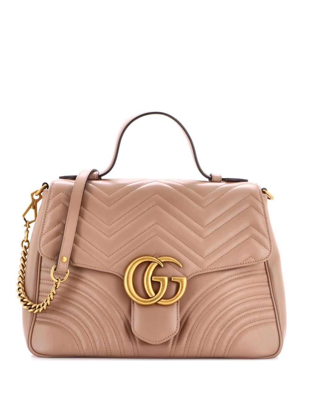 Gucci Gg Marmont Top Handle Flap Bag #340789G16B